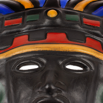 Ceramic mask, 'Aztec Warrior' - Ceramic mask