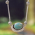 Necklace, 'Blue Moon' - Sterling Silver Mexican jewellery Pendant Necklace  thumbail