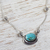 Necklace, 'Blue Moon' - Sterling Silver Mexican jewellery Pendant Necklace  (image 2c) thumbail