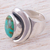 Sterling silver ring, 'Blue Moon' - Sterling silver ring (image 2c) thumbail
