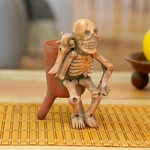 Ceramic statuette, 'Lord of the Dead' - Ceramic Statuette Vessel Day of the Dead Mexico