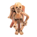 Ceramic statuette, 'Lord of the Dead' - Ceramic Statuette Vessel Day of the Dead Mexico
