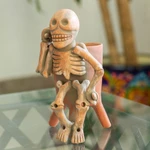 Ceramic statuette, 'Lord of the Dead' - Ceramic Statuette Vessel Day of the Dead Mexico