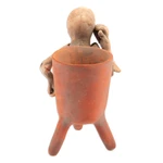 Ceramic statuette, 'Lord of the Dead' - Ceramic Statuette Vessel Day of the Dead Mexico