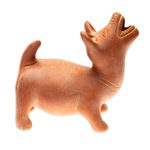 Ceramic statuette, 'Underworld Dog Guide' - Handmade Mexican Protection Ceramic Dog Sculpture