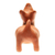 Keramikstatuette - Handgefertigte mexikanische Schutzhundeskulptur aus Keramik