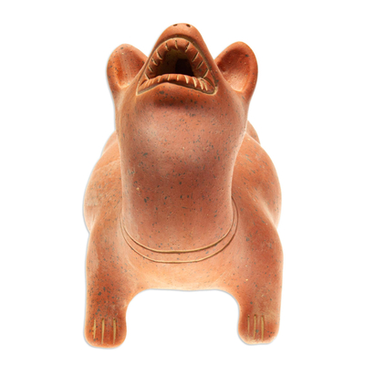estatuilla de ceramica - Escultura de perro de ceramica de proteccion mexicana hecha a mano