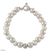 Pearl beaded bracelet, 'Silver Moon Cascade' - Pearl beaded bracelet