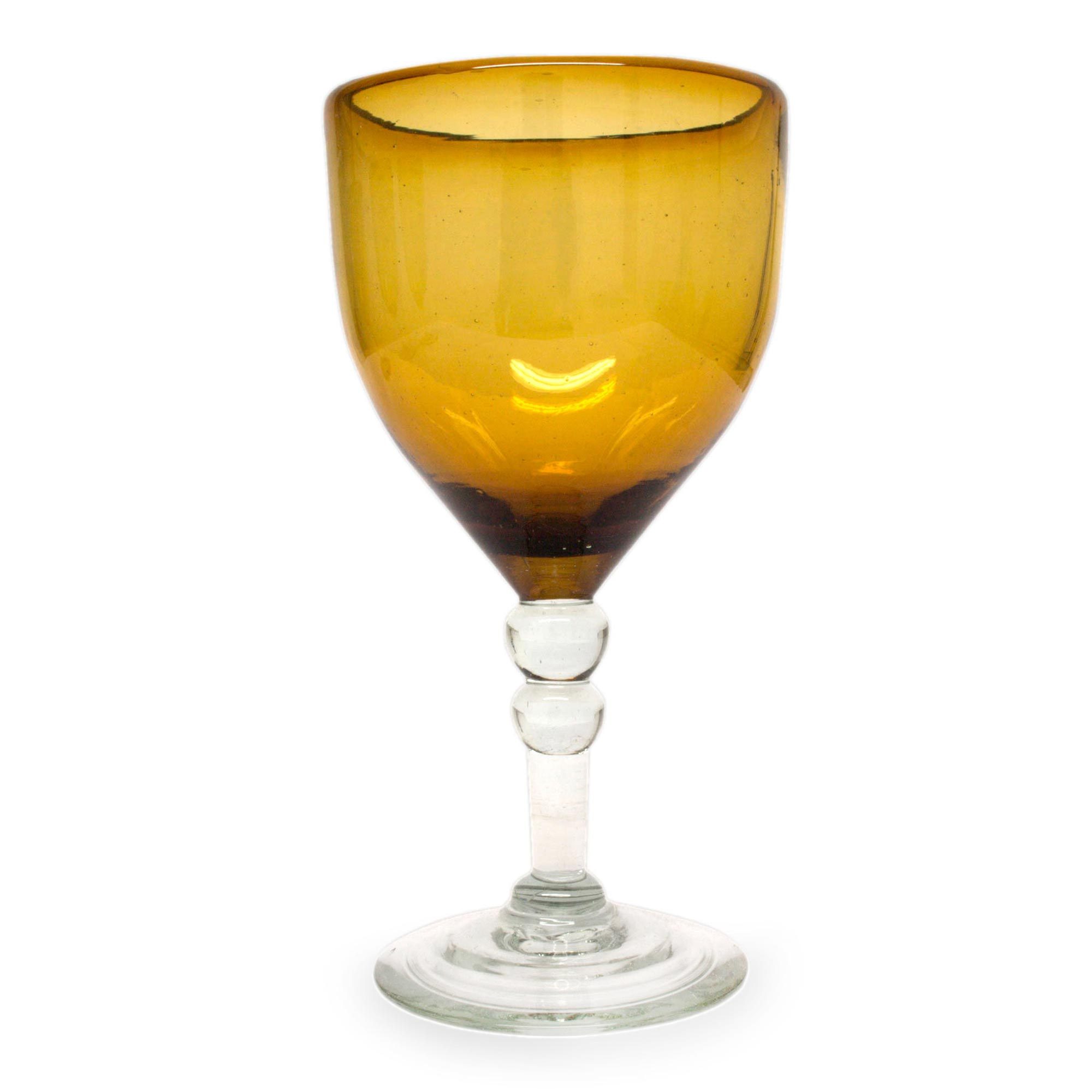 UNICEF Market Recycled Glass Stemware (Set of 4) Amber Infusions
