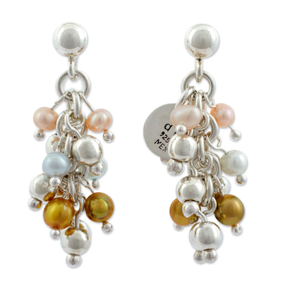 Perlen-Cluster-Ohrringe - Perlen-Cluster-Ohrringe