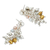 Pearl cluster earrings, 'Pearls Dance in the Aztec Sun' - Pearl cluster earrings (image 2e) thumbail