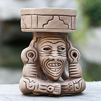 Ceramic figurine, Aztec Fire God