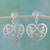 Sterling silver heart earrings, 'Eternal Desire' - Heart Shaped Sterling Silver Dangle Earrings thumbail