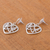 Sterling silver heart earrings, 'Eternal Desire' - Heart Shaped Sterling Silver Dangle Earrings (image 2c) thumbail