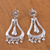 Sterling silver chandelier earrings, 'Silver Jingles' - Sterling silver dangle earrings (image 2b) thumbail