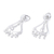 Sterling silver chandelier earrings, 'Silver Jingles' - Sterling silver dangle earrings (image 2d) thumbail