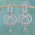 Sterling silver dangle earrings, 'Silver Arabesques' - Sterling silver earrings thumbail
