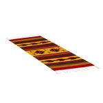 Zapotec wool rug, 'Burning Arrows' (2x3) - Unique Geometric Wool Area Rug (2x3)