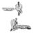 Sterling silver cufflinks, 'Tying the Knot' - Sterling silver cufflinks (image 2a) thumbail