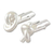 Sterling silver cufflinks, 'Tying the Knot' - Sterling silver cufflinks (image 2b) thumbail