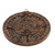Ceramic plaque, 'Honey Aztec Sun Stone' - Hand Crafted Archaeological Ceramic Calendar (image 2b) thumbail