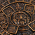 Ceramic plaque, 'Honey Aztec Sun Stone' - Hand Crafted Archaeological Ceramic Calendar (image 2d) thumbail