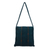 Wool shoulder bag, 'Jade Forest' - Dark Green Hand Woven Wool Shoulder Bag from Mexico (image 2b) thumbail