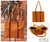 Wool handbag, 'Zapotec Orange' - Wool handbag