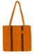 Wool handbag, 'Zapotec Orange' - Wool handbag thumbail