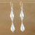 Pearl drop earrings, 'Clouds' - Sterling Silver and Pearl Drop Earrings (image 2) thumbail