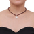 Garnet pendant necklace, 'Lucky Charm' - Garnet and Sterling Silver Choker (image 2j) thumbail