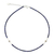 Lapis lazuli beaded necklace, 'A Pure Soul' - Handcrafted Sterling Silver and Lapis Lazuli Necklace thumbail