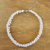 Pearl beaded necklace, 'Extravagant White' - Hand Made Bridal Pearl Strand Necklace thumbail