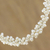 Pearl beaded necklace, 'Extravagant White' - Hand Made Bridal Pearl Strand Necklace (image 2b) thumbail