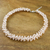 Pearl beaded necklace, 'Extravagant Lilac' - Pearl beaded necklace (image 2b) thumbail
