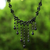 Perlenkropfband, 'schwarzer regenschauer - thai-perlen-wasserfall-halskette