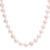 Cultured pearl and peridot strand necklace, 'Pink Sea Breath' - Handcrafted Bridal Pearl Strand Necklace (image 2e) thumbail