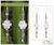 Rose quartz and amethyst dangle earrings, 'Enchanted Bloom' - Sterling Silver Beaded Rose Quartz Earrings (image 2) thumbail