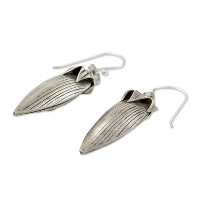 Silver dangle earrings, 'Forbidden Fruit' - Silver 950 Fruit dangle earrings