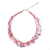 Pearl and garnet torsade necklace, 'River of Red' - Pearl and Garnet Torsade Necklace (image 2d) thumbail