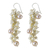 Pearl cluster earrings, 'Pink Cluster' - Fair Trade Pearl Earrings (image 2d) thumbail