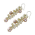 Pearl cluster earrings, 'Pink Cluster' - Fair Trade Pearl Earrings