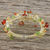 Citrine and carnelian wrap bracelet, 'Summer Forest' - Citrine and carnelian wrap bracelet (image 2b) thumbail
