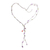 Amethyst and garnet pendant necklace, 'Gem Rave' - Beaded Amethyst Necklace (image 2d) thumbail