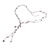 Amethyst and garnet pendant necklace, 'Gem Rave' - Beaded Amethyst Necklace (image 2e) thumbail