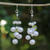 Pearl waterfall earrings, 'Sugar Candyfloss' - Thai Bridal Waterfall Pearl Earrings (image 2) thumbail