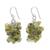 Peridot cluster earrings, 'Sweet Green Grapes' - Peridot Beaded Earrings thumbail