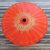 Saa paper parasol, 'Motifs on Tangerine' - Unique Saa Paper Parasol in Orange with Gold Accents (image 2b) thumbail