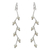 Pearl dangle earrings, 'White Lightning' - Pearl dangle earrings (image 2) thumbail