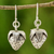Sterling silver dangle earrings, 'Wild Strawberries' - Sterling silver dangle earrings